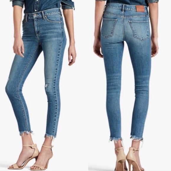Lucky brand ava skinny raw hem Clearance